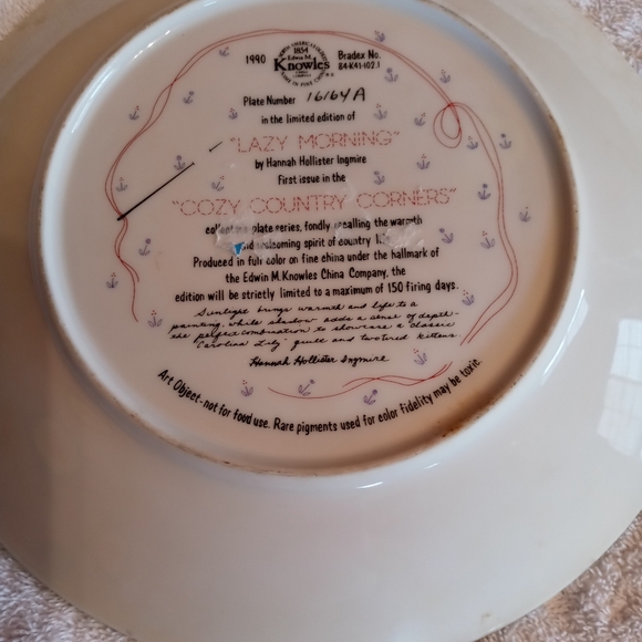 Cats plate edwin knowles - Picture 5 of 5